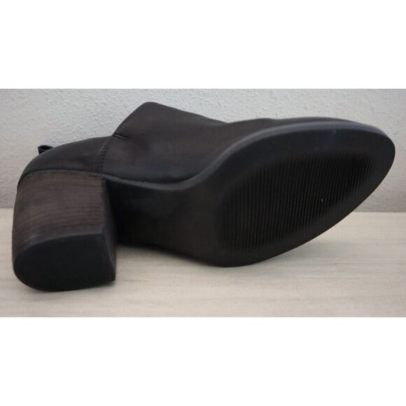 Bueno B2372-001 Women Sz 38 US 8 Black Leather Kesia Ruched Detail Booties - Picture 4 of 10